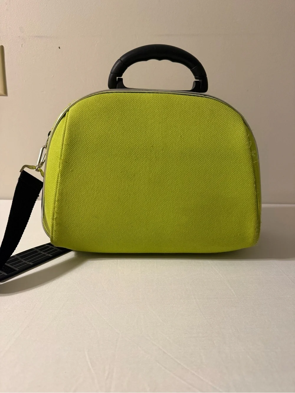 Luca Vergani Lime Cosmetic Case with Detachable Black Strap